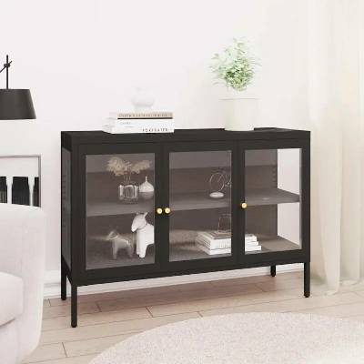 vidaXL 11461.336067 příborník 105 x 35 x 70 cm ocel a sklo