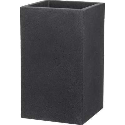 Scheurich C–Cube Květináč, 28 x 28 x 47,7 cm, plast, černá 59216