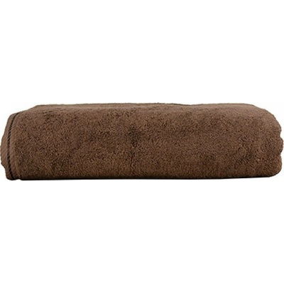 A&R Velká plážová osuška ze 100% bavlny 500 g/m Hnědá čokoládová 100 x 180 cm