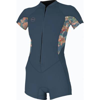 Dámský O'Neill Bahia 2/1 mm Front Zip Spring copen blue/ painted tropics/ copen blue