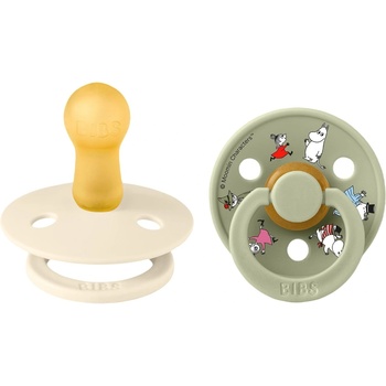 BIBS Залъгалки BIBS - Moomin, 2 броя, 0-6 м, Ivory/Sage (11031101)