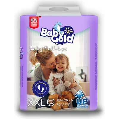 Baby Gold Бебешки златни панталони XXL 15-32kg Junior 6 (35бр. ) (553104)