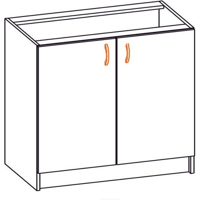 Долен кухненски шкаф Алина 80Н с две врати