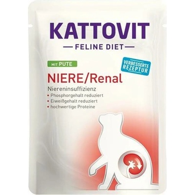 Kattovit Feline Diet Niere Renal Krůtí 85 g