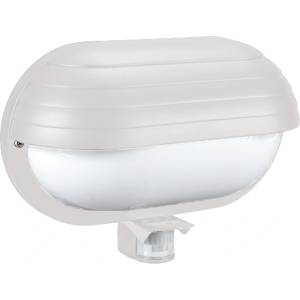 ELMARK St69 ФАСАДЕН ОСВЕТИТЕЛ С pir СЕНЗОР 180° 1xe27 БЯЛ (99ds220/wh)