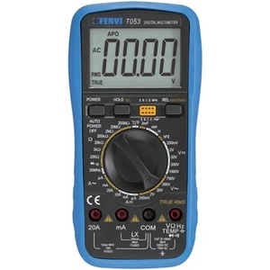Fervi s. r. l Мултицет Fervi дигитален Udc, Uac, Idc, Iac, R, T, 750 V, 1000 V, 20 A, T053 (T053)