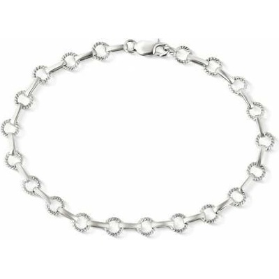 Luxur, Moderní náramek Claudia z bílého zlata, délka 17 cm, 585-68-5-0052.1B00.0.17.000.34