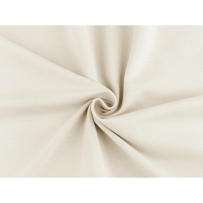 Prima-obchod Teplákovina bavlněná počesaná jednobarevná, barva 7 (051) (250 g/m²) Off White