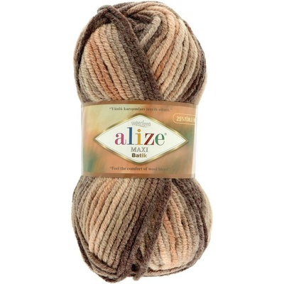 Alize Superlana Maxi Batik 7800 hnedá