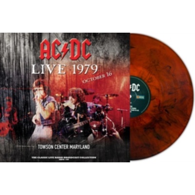 AC/DC Live 1979 At Towson Center Red Marble Vinyl LP