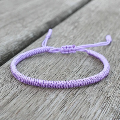 BudNej tibetský náramek pro štěstí fialový MN1904