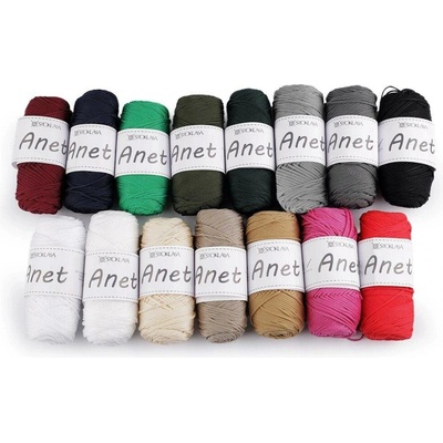 Pletací a háčkovací příze Anet macrame Ø2 mm 90 g Varianta: 18 červená cívka, Balení: 1 ks 59043/151246/284742