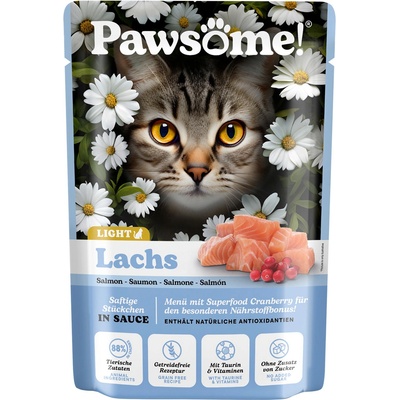 Pawsome! Adult light s lososom 85 g