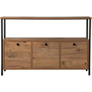 Kalune Design Конзолна маса с боров декор в естествен цвят 29, 5x120 cm Solace - Kalune Design (241NRD1340)