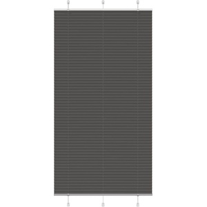 vidaXL Плисирана щора черна 110x200 cm Ширина на плата 109, 4 cm (4015162)