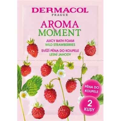 Dermacol Aroma Moment pena do kúpela lesná jahoda 2 x 15 ml