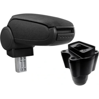 Pro. tec Подлакътник Dacia SANDERO 2016+, черен, текстилен калъф