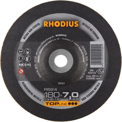 RHODIUS Brusný kotouč RS24 180 x 7,0 x 22,23 TOPline 200364
