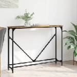 vidaXL Конзолна маса Старо дърво 102 x 23 x 75 см Инженерна дървесина (882220)
