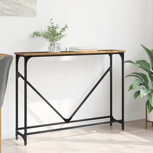 vidaXL Конзолна маса Старо дърво 102 x 23 x 75 см Инженерна дървесина (882220)