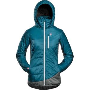 Grüezi Bag Дамско вълнено яке Grüezi Bag Women's Refreshful Silkwool Jacket Insulation jacket - Saphir Blue / Grey (105-5070-0314)