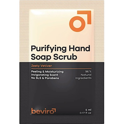Beviro Purifying Hand Soap Scrub zesty vetiver 5 ml