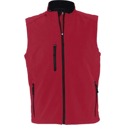 Sol's Rallye Men Pánska 3-vrst. softshell. vesta červená pepper