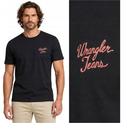 Wrangler LOGO TEE 112378502 čierne