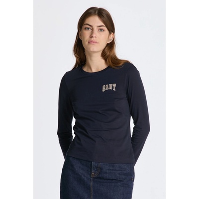 Gant tričko REG LOGO LS T SHIRT modrá