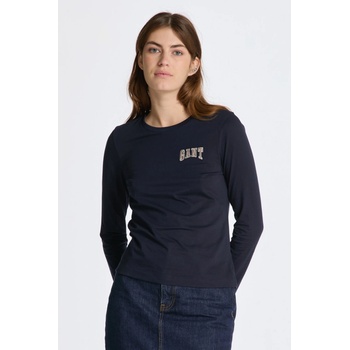 Gant tričko REG LOGO LS T SHIRT modrá