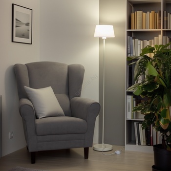 Brilagi - LED подова лампа CERIA 1xE27/40W/230V Ø 25 см бяла (BG2903)