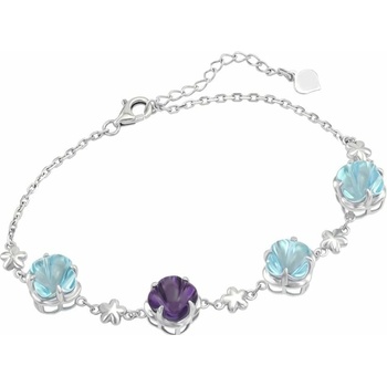 Eppi Zlatý s topazy a ametystem Heady BR34189