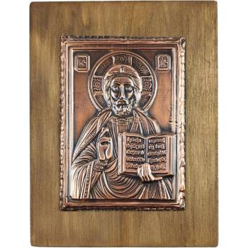 Image 1 of МЕДНА ИКОНА ХРИСТОС ПАНТОКРАТОР