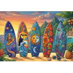 Trefl - Puzzle Flamingo: Summer Wawe Adventure - 400 piese