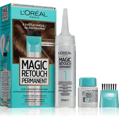 L'Oréal Magic Retouch Permanent 6 Světle hnědá – Zboží Dáma