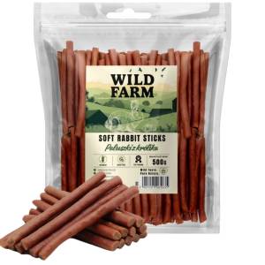WILD FARM Заешки пръчици 500 г лакомство за кучета