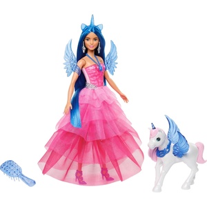 Barbie Mattel Barbie: 65 Вдъхновяващи истории - Кукла и еднорог A Touch of Magic (HRR16) (96703)
