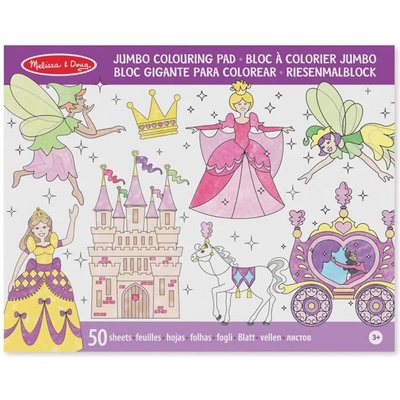 Melissa & Doug - Книжка за оцветяване - Принцеси и феи (14263)
