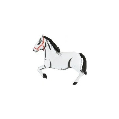 GRABO fóliový balónek MINI Dostihový kůň bílý 14 35cm nafukovací