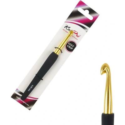 KnitPro Aluminium zlatý hliníkový háček s rukojetí 8mm