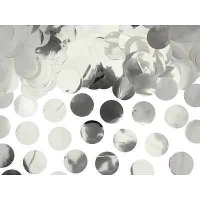 KONFETY strieborné kolieska 15g