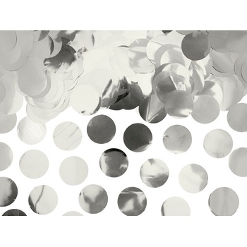 KONFETY strieborné kolieska 15g