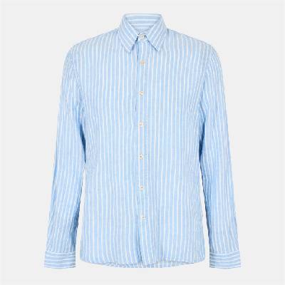 Риза Peter Werth Men's Pappworth Long Sleeve Plain Shirt - Blue/White