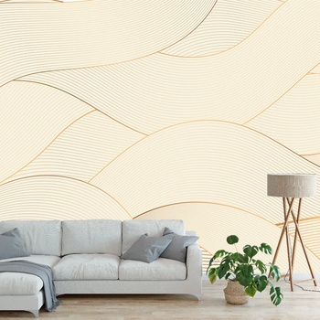 Image 1 of Art gift Фототапет - Златисти вълни