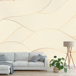Art Gift Decor Фототапет - Златисти вълни