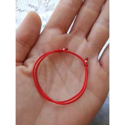 Червен конец за бебе със злато (БЗГ1)