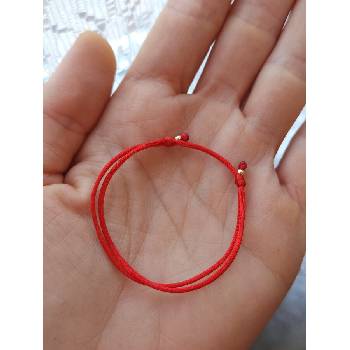 Image 1 of Червен конец за бебе със злато (БЗГ1)