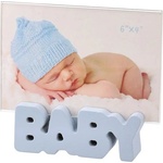 Takk Рамка за снимка Takk Woody - Baby, 10 х 15 cm, синя (706466)