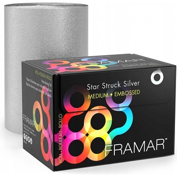 Framar Star Struck Silver Embossed Foil Roll Alobal