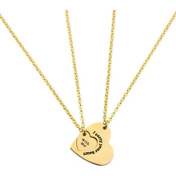 HARAHU Колие Duo Heart - Златна KP21120 (21120)